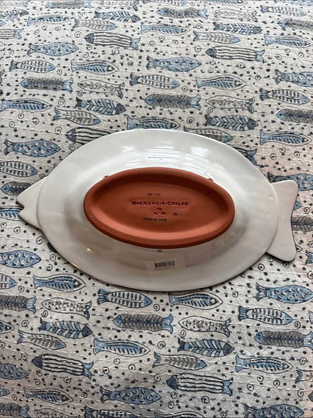 MacKenzie-Childs Rainbow Fish Platter